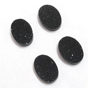 ดรูซี่หินสีดำธรรมชาติขนาด14x10มม. ทรงรีผลึกโมรา5.25 CZ อัญมณีหลวมสำหรับทำเครื่องประดับหินดรูซี่ - Product Image 4