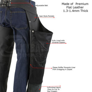 Cow Leather Equipment Genuine Leather Chaps <b>Top</b> Quality Full Chaps <b>Horse</b> <b>Riding</b> Chaps for Sale - Product Image 6