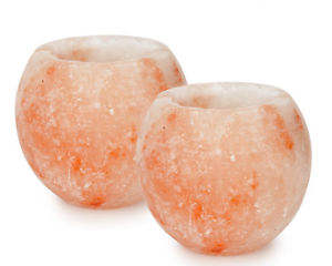 Round Himalayan Pink Salt Candle Holder Eco-Friendly Carved Flower Style - Product Image 4