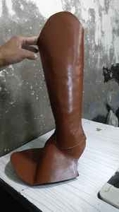 Botas de Montar a Caballo Largas Personalizadas CUSTOM SF 001 OEM con Logotipo Personalizado en Relieve, Estilo Ecuestre Occidental, Cuero Genuino, Accesorio de Moda para la Vida Diaria - Product Image 3