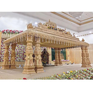 Grand Mandap de mariage traditionnel sud-indien moderne, thème Manavarai tendance, Newyork Mandap - Product Image 1