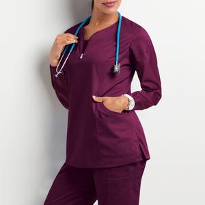 Uniformes Médicos de Spandex Hechos a Medida, Elegantes Batas de Laboratorio y Uniformes de Enfermería para Personal Médico, Conjuntos de Tela Twill Unisex - Product Image 4