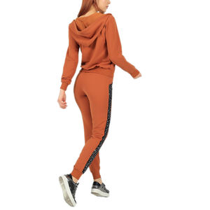 Conjuntos de ropa deportiva sólida informal con capucha para mujer, chándal ligero transpirable de alta calidad personalizado - Product Image 4