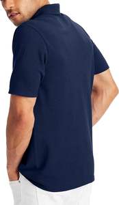 Polo en coton de haute qualité avec logo personnalisé pour hommes, décontracté, respirant, manches courtes, brodé, golf, grande taille, été - Product Image 2