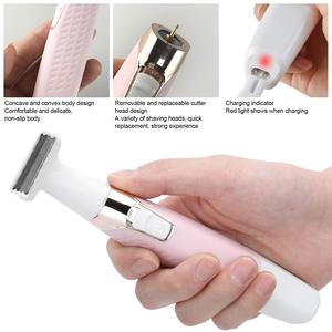 Afeitadora Eléctrica Recargable por USB para Mujer, Maquinilla de Afeitar Inalámbrica Indolora para Piernas, Orejas y Cejas, Depilación Corporal Lavable - Product Image 3