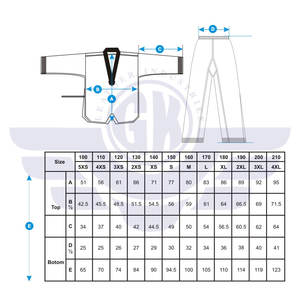 Uniforme de Taekwondo, Ropa de Artes Marciales, Kimono de Jiu Jitsu, Estampado de Algodón, Correa Ajustable en la Cintura, Traje de Taekwondo - Product Image 6