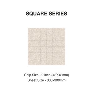 Carrelage Mosaïque Designer Butter 48mm | Carrelage Carré en Porcelaine Fullbody pour Salle de Bain, Cuisine, Mur Extérieur - Product Image 2