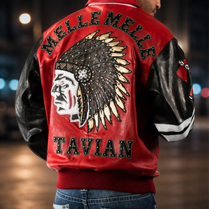 <b>Genuine</b> <b>Leather</b> <b>Jackets</b> For <b>Men</b> Motorcycle Biker <b>Jacket</b> Vintage Fashion Winter Outerwear Custom Manufacturing Wholesale - Product Image 1