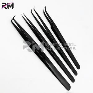 Pinzas de Plasma Negras Shin de RMI, Producto de Venta Caliente, Pinzas Planas de Acero Inoxidable para Extensión de Pestañas - Product Image 2