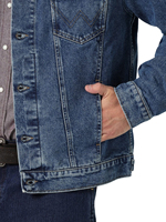 Vente en gros OEM Logo personnalisé Veste en jean pour hommes Veste d'extérieur décontractée Veste en jean oversize boutonnée pour hommes