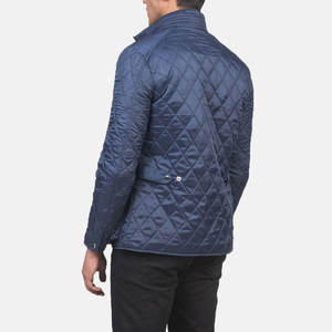 Veste matelassée pour homme à prix avantageux, vente chaude, design unique, col montant en toile, logo sur le devant, écologique, imperméable, style streetwear - Product Image 5