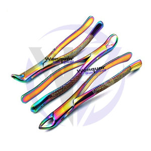 Wenquar, juego de fórceps de extracción Dental de titanio arcoíris de alta calidad, Manual #150 #151 #23, instrumentos quirúrgicos de acero inoxidable - Product Image 1