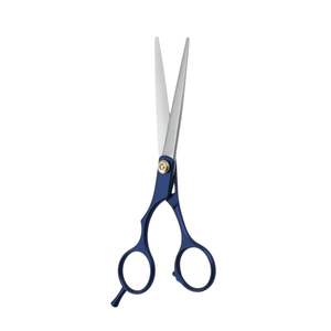 Italian Style Japanese Steel 6.5 Inch Cobalt Blue Custom Logo Professional Barber <b>Scissors</b> <b>Hair</b> <b>Cutting</b> Shears - Product Image 2