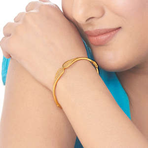 Ethnic Grace Oval Gold Fashion <b>Charm</b> <b>Bracelet</b> - Product Image 3