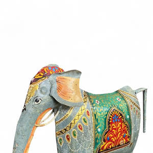 Iron Hand Painted <b>Elephant</b> Beautiful Animal Patterned Product - Product Image 4