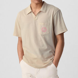 เสื้อสำหรับผู้ชายผ้าสแปนเด็กซ์/ โพลีเอสเตอร์ระบายอากาศโลโก้สีทึบป้องกันการเกิดก้อนขนาดใหญ่พิเศษ - Product Image 1