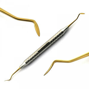 Dual Ended Autoclavable <b>Dental</b> Spatula Non Magnetic Handle CE Certified Class I Manual Power Source Flat Filling <b>Tools</b> - Product Image 1