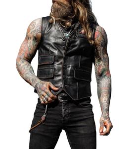 Veste en cuir d'agneau noir Rider's Choice - Product Image 1