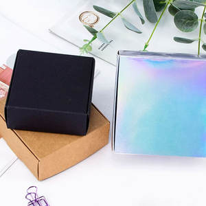 กล่องกระดาษคราฟท์สีทองและสีเงินเลเซอร์กล่องของขวัญกล่องสบู่รองรับการพิมพ์โลโก้ตามสั่งขนาด - Product Image 4