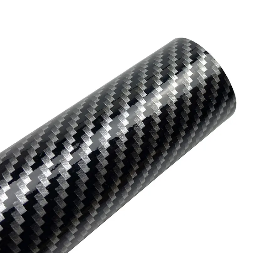 Customized 3D 4D 5D Premium Air Bubble Free Car Body High Gloss Carbon Vinyl Wrap For Car Wrapping Protection