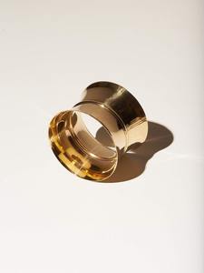 แหวนกระดาษเช็ดปากทำจากโลหะสีทองแบบโบโฮสแตนเลสแบบชนบทการตกแต่งโต๊ะปาร์ตี้งานแต่งงานสุดหรู - Product Image 4