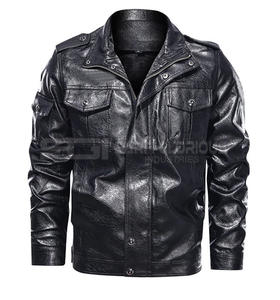 High Quality Good Price Comfortable <b>Coat</b> <b>Winter</b> Waterproof Material Adjustable No <b>Hood</b> Stylish Design Pu Jacket - Product Image 5