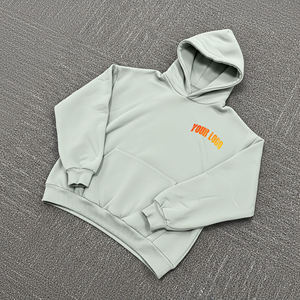 Sweat à capuche régulier pour homme 400 GSM sans cordon de serrage Poche kangourou Streetwear urbain Fabricant de sweats à capuche thermiques - Product Image 4