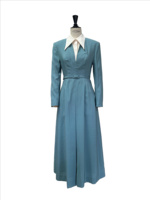 Meilleure vente Robe pour femme évasée noire longue à col rouge vin ROBE MIDI ANDREA 100% Polyester Robes décontractées Fabriqué au Vietnam