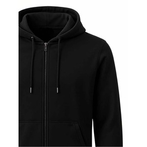 Sweat-shirts à capuche zippés personnalisés pour hommes, 100 % coton/polyester, coupe régulière, design personnalisé, mode d'hiver, taille adulte, décontracté - Product Image 2