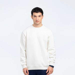 Custom Logo Men's Burnt Craft Premium Terry Cloth <b>Sweatshirt</b> Fashion Plain <b>Black</b> <b>Sweatshirt</b> High Quality Pullover Men <b>Sweatshirt</b> - Product Image 4