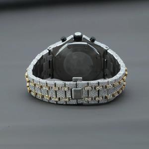 Men's round Diamond Hip-Hop <b>Automatic</b> Watch Handcrafted Unique Fashion Jewelry with 22mm Band Width Luxury Antique Style - Product Image 3