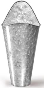 Jardinière murale suspendue en métal galvanisé de style étain Jardinières murales pour herbes aromatiques Petit Cactus Déco murale - Product Image 6