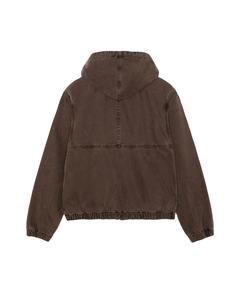 แจ็กเก็ตแบบขนแกะสำหรับผู้ชายผ้าฝ้ายเดนิมระบายอากาศได้ดีมีฮู้ดสำหรับฤดูหนาวโลโก้ออกแบบได้ตามต้องการ - Product Image 4