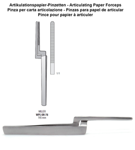 Pince de maintien pour papier articulatoire dentaire, manuelle, droite, en acier inoxydable, instrument de marquage d'occlusion, autoclavable WPS-DR-78 - Product Image 4