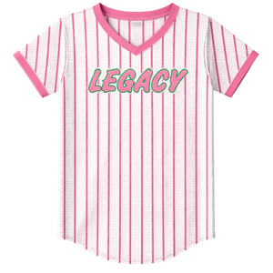 Camiseta de Malla Transpirable Personalizable con Bordado de la Hermandad Femenina Griega White Legacy para Mujeres - Product Image 3