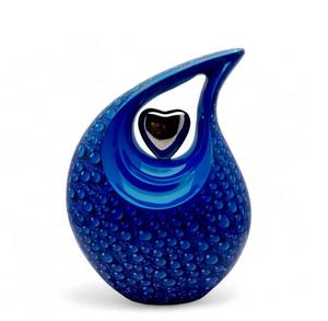 หยดน้ำตาโกศไข่มุกสีฟ้าขนาดใหญ่สำหรับมนุษย์ขี้เถ้ากระดูกขนาด10นิ้ว/25เซนติเมตรเก็บได้200lbs - Product Image 2