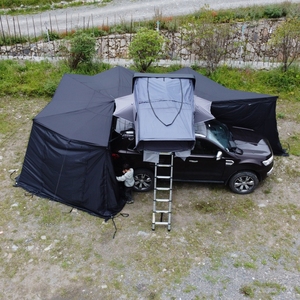 <span class=keywords><strong>Accessoires</strong></span> Auto Extérieur 4x4 <span class=keywords><strong>Camping</strong></span> Auvent Latéral Auvent Utilisé Fréquemment Parois Latérales Enceinte Tentes de Toit - Product Image 4