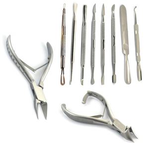 High Quality Customized Stainless Steel Nail Clipper Cutter Manicure & <b>Pedicure</b> Kit Chiropody Instruments Wholesale Packed Box - Product Image 4
