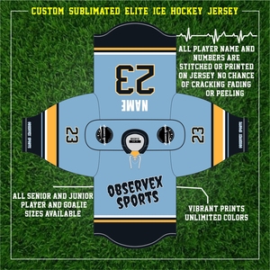 Conjunto de camiseta de hockey sobre hielo de alta calidad personalizado sublimación impresa incluyendo conchas de pantalón de encaje y calcetines bordados - Product Image 2