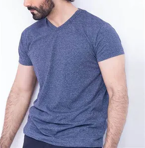 OEM 서비스를 인쇄하는 기본적인 T-셔츠 V 모양 목 주문 로고 뜨거운 작풍 남자 T-셔츠 고품질 면 Mens 보통 T-셔츠