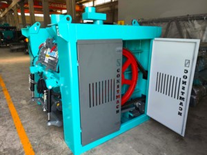 Mezclador de cemento confiable de un solo eje para componentes de núcleo de disco automático alimentado por motor diésel de construcción, incluido el motor de bomba - Product Image 6