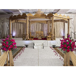 Mandap en bois de style sud-indien pour les événements au Royaume-Uni, achetez les mandaps de mariage gujratis les plus populaires au prix d'usine, vente à Londres - Product Image 1