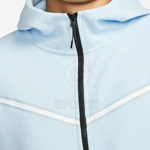 Ensemble de vêtements de sport deux pièces avec logo personnalisé pour hommes, vêtements de sport à capuche et de jogging OEM ODM, vente en gros - Product Image 4