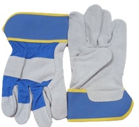 Kanadische Rigger XL Spaltleder-Sicherheitshandschuhe EN420 Zertifiziert Chrom/AZO-Frei Langlebig Hochbelastbar Feuerfest Antistatisch