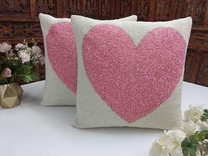 Cojín decorativo con cuentas, funda de almohada con diseño elegante para sala de estar, dormitorio, oficina e interiores del hogar - Product Image 2