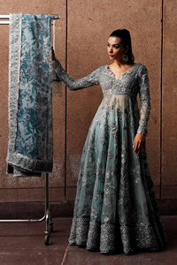 Lehenga Choli Anarkali pakistanais, robe longue de soirée richement ornée pour femmes, avec une touche nuptiale, finition brodée de luxe - Product Image 2