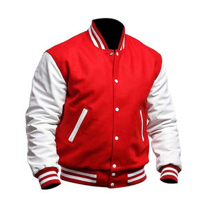 Vestes universitaires en gros, logo et étiquette personnalisés, veste pour homme, col montant, vestes softshell à lettres - Product Image 1