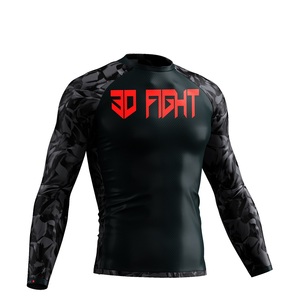 ชุดกีฬา BJJ rashguard สำหรับ Jiu Jitsu ชุดฝึกและการแข่งขันไม่มีลาย - Product Image 5