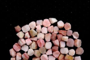 25pcs Natural Pink Opal 8-10MM Semi-Precious Loose Rough Crystal Gemstone Healing Mineral Jewelry - Product Image 4