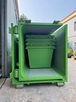 Conteneur à usage intensif 30m3 Poubelle en métal 30 Yard Roll Off Dumpters Hook Lift Bacs